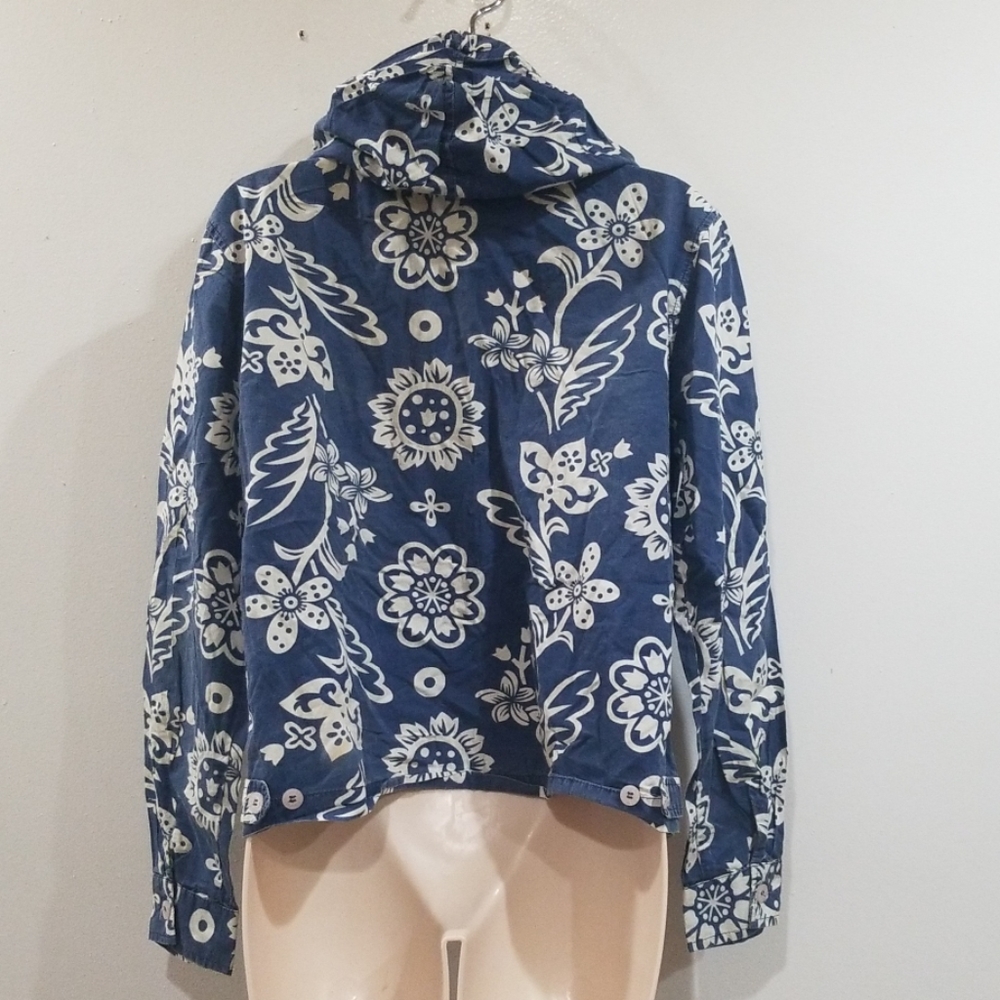 Roxy Quiksilver women's blue and white hoodie - Picture 5 of 8